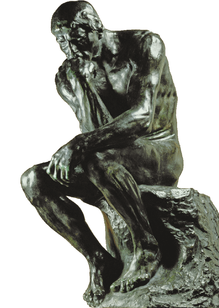 El pensador (en francés Le Penseur) es una de las esculturas más famosas de Auguste Rodin (1882)